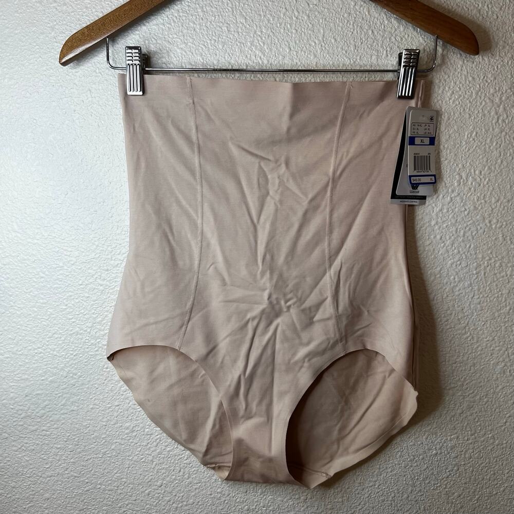 Wacoal ReShape Medium Control COTTON HI-WAIST BRIEF Shapewear in nude tan NEW XL